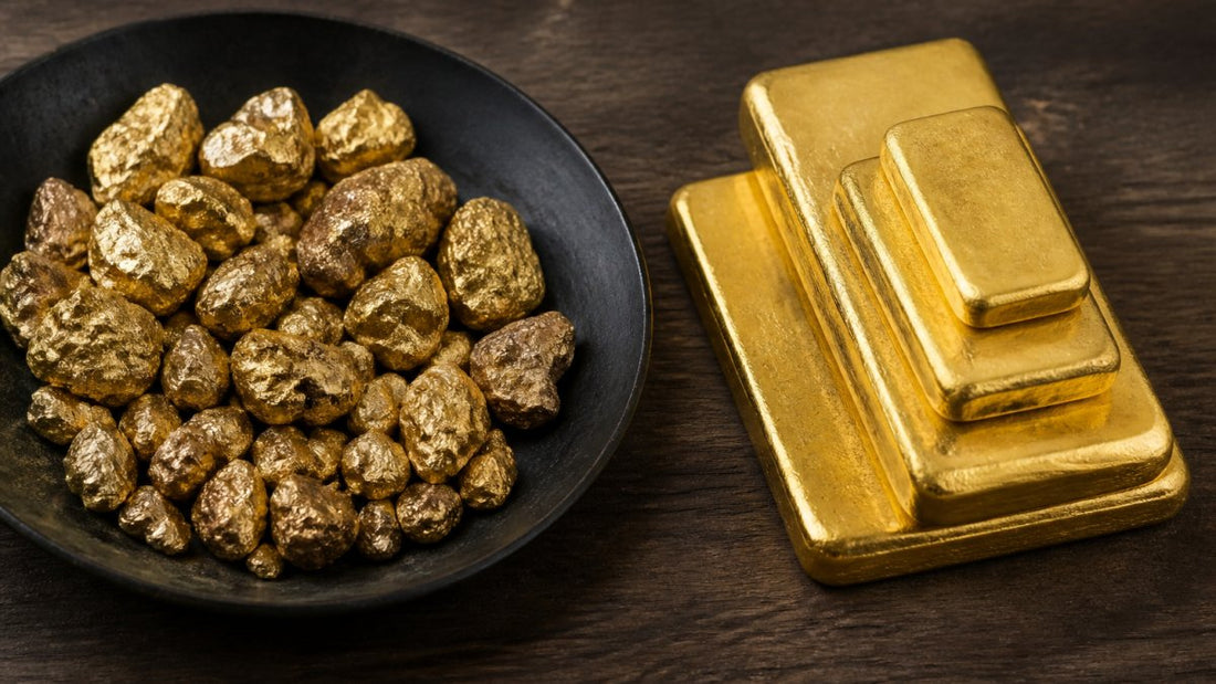 Gold Nuggets vs Minted Gold Bars: A Buyer's Guide