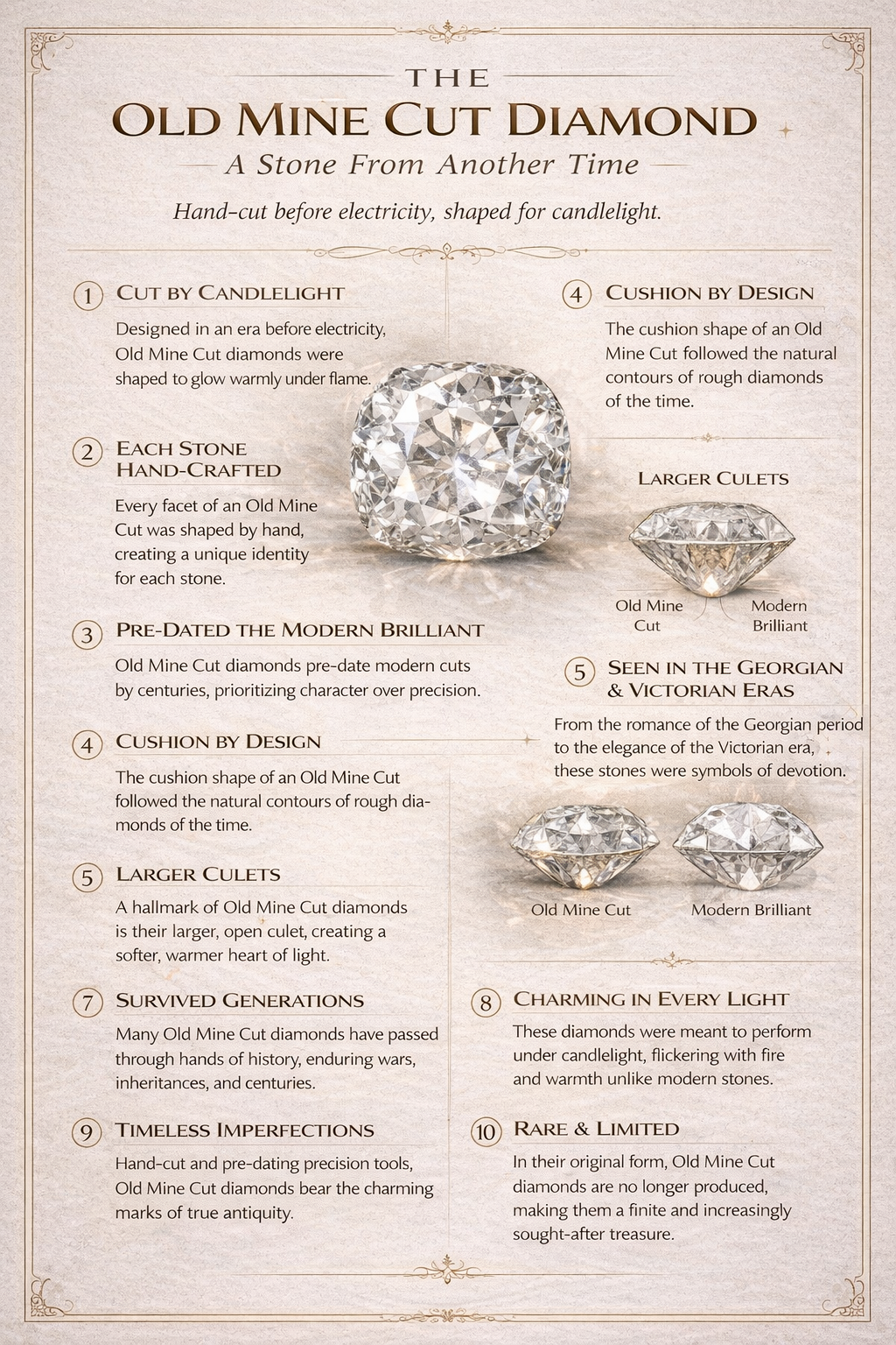 How Old Mine Cut Diamonds Were Cut & Polished (1900s)