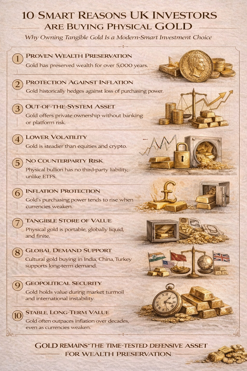 Why Buy Physical Gold in the UK? Inflation Protection, Cultural Trends & Smart Investment Strategy