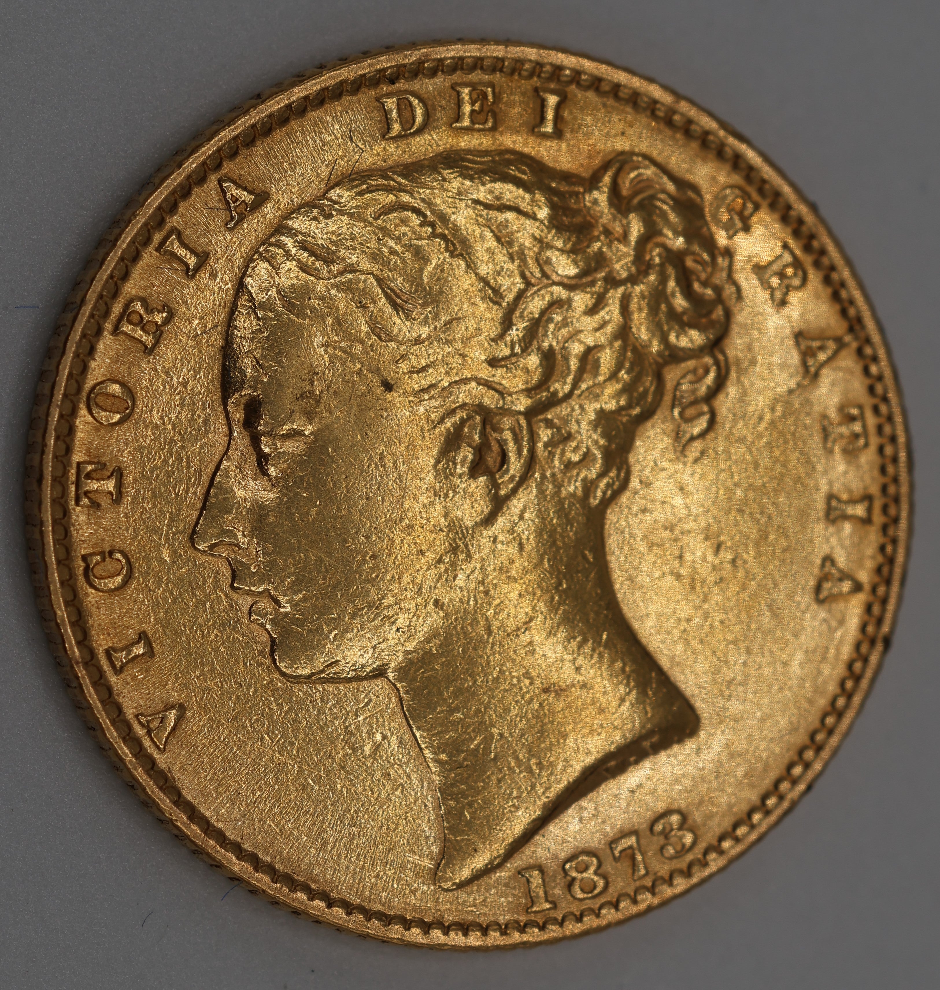 1873 - Queen Elizebeth II - Full Gold Sovereign, Sydney Mint