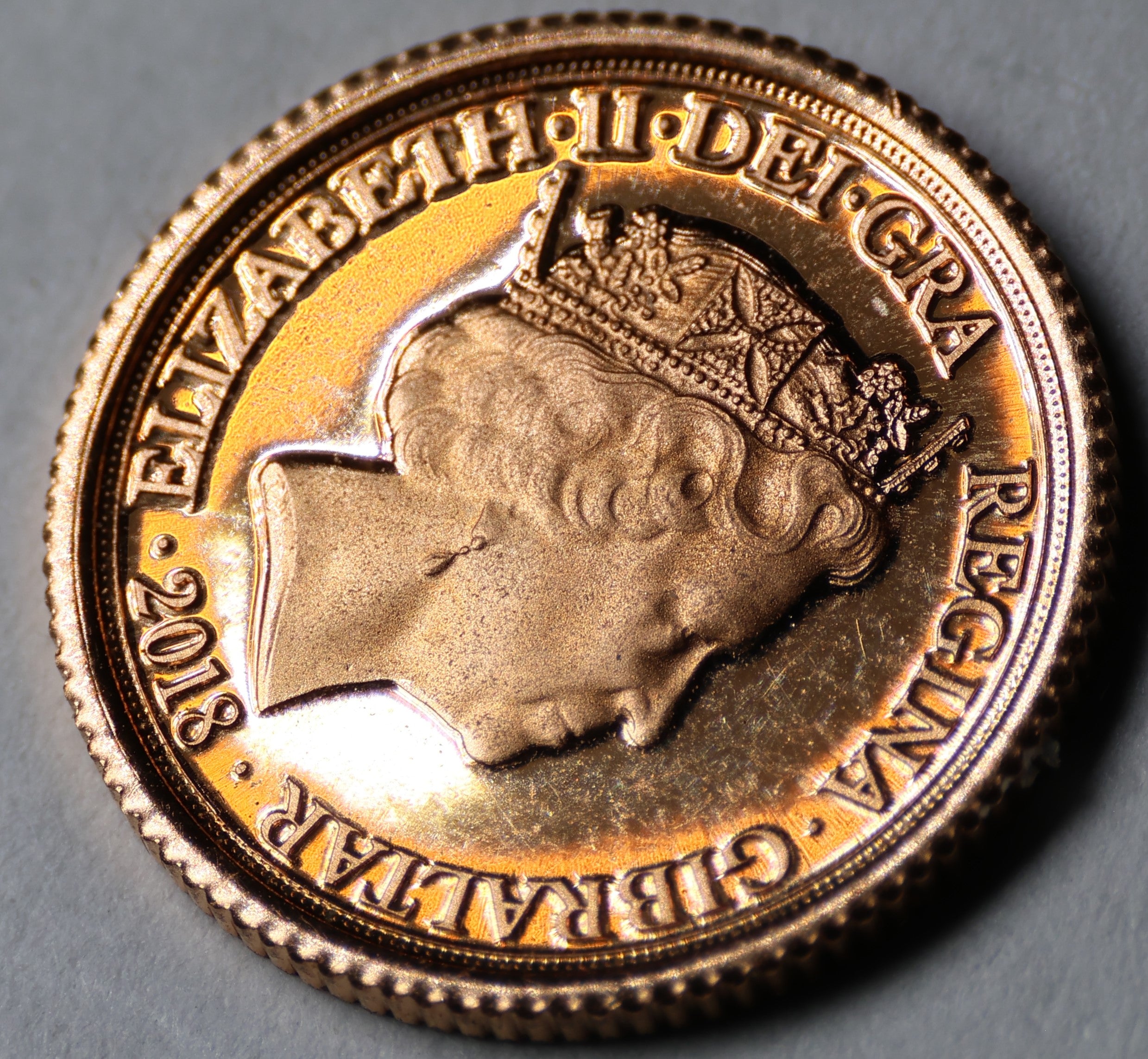 2018 “Queen Elizabeth II Platinum Jubilee” 22K Gold Proof Quarter Sovereign