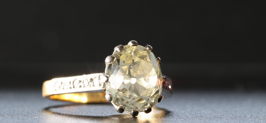 3 Carat Old Cut Diamond Ring