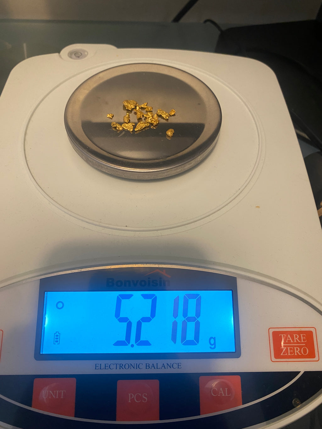 5.218 Gram Natural Australian Gold Placer Nuggets