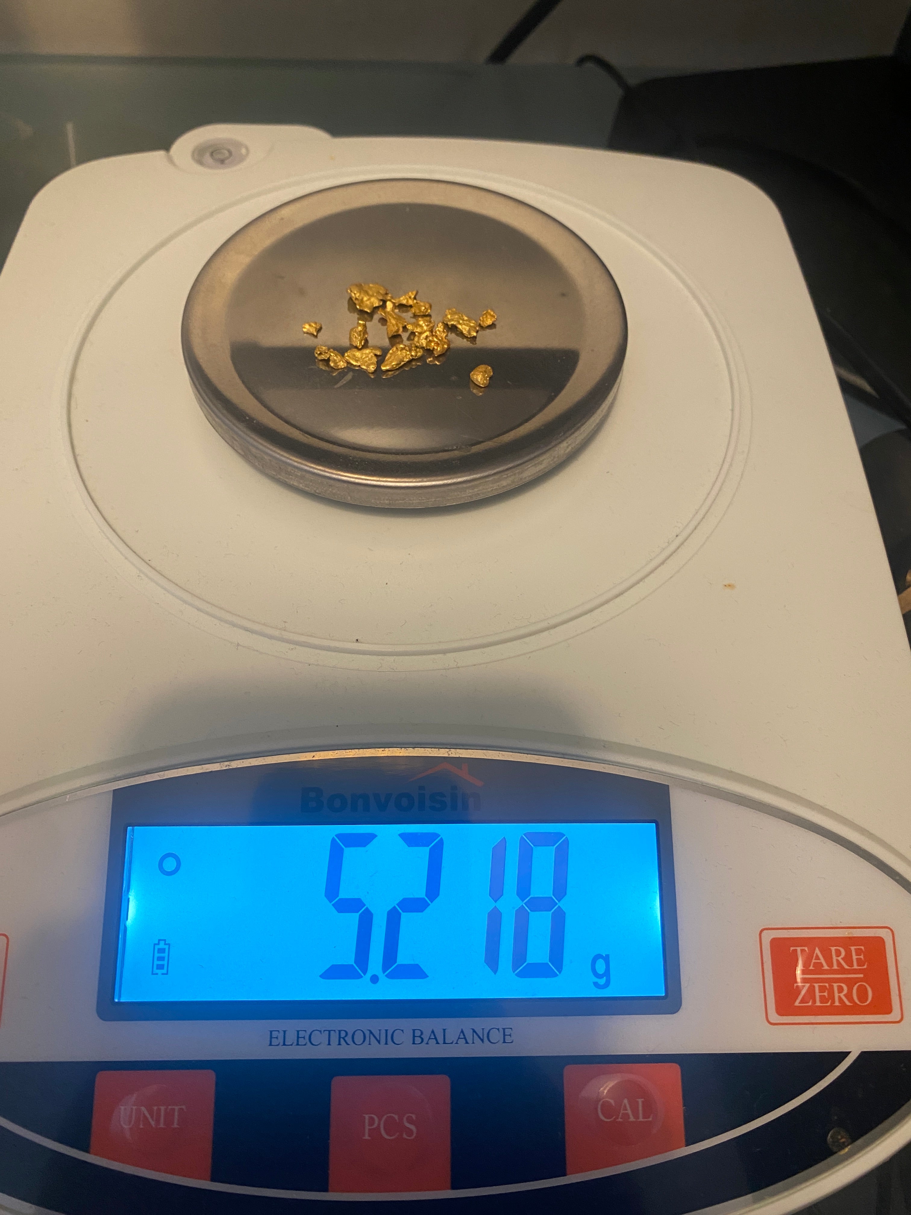 5.218 Gram Natural Australian Gold Placer Nuggets