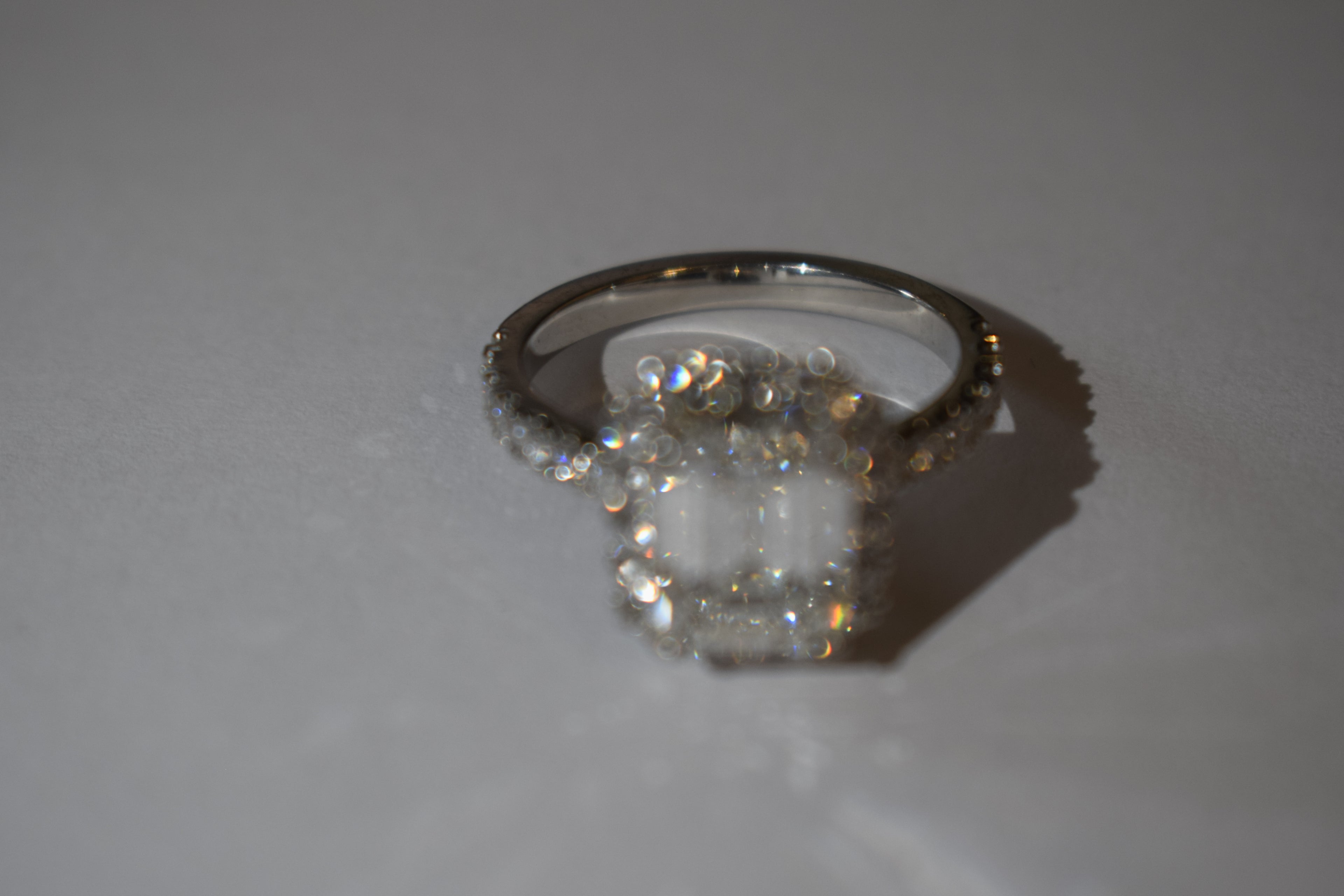 3.06 Carat Emerald Cut Diamond Ring - By David M Robinson
