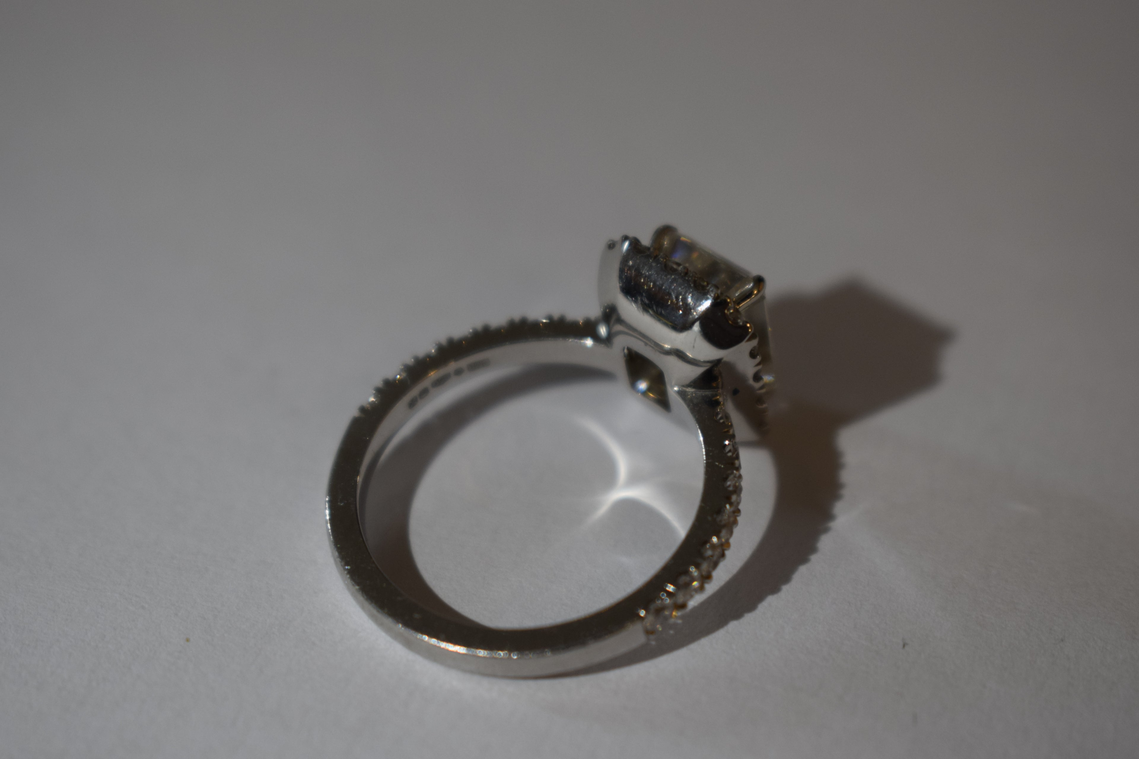 3.06 Carat Emerald Cut Diamond Ring - By David M Robinson