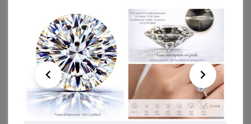 0.50ct D VVS1 round brilliant GIA diamond