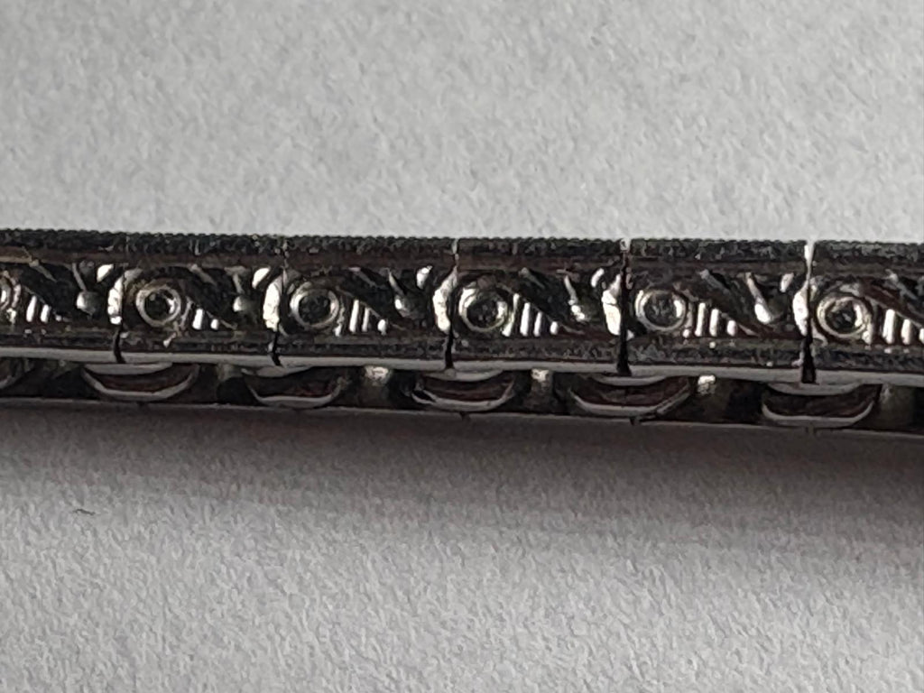 6.5 Carat Edwardian Platinum Graduated Old Cut Diamond Bracelet