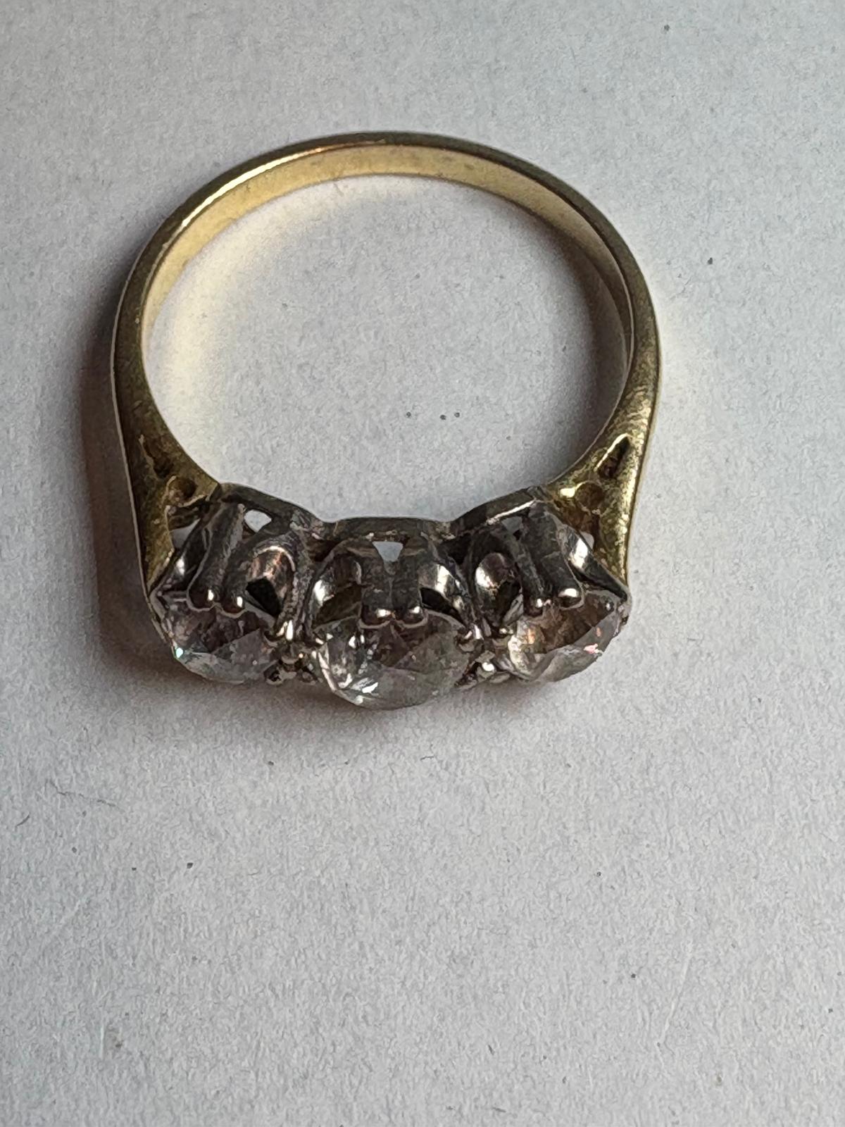 Victorian-Era Old Cut Diamond Three Stone Ring – 1.75 Carats Total