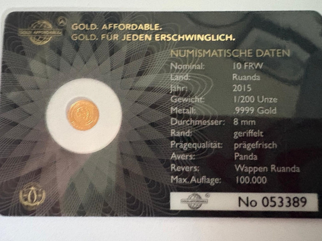 Icons of the world - Panda Gold Coin