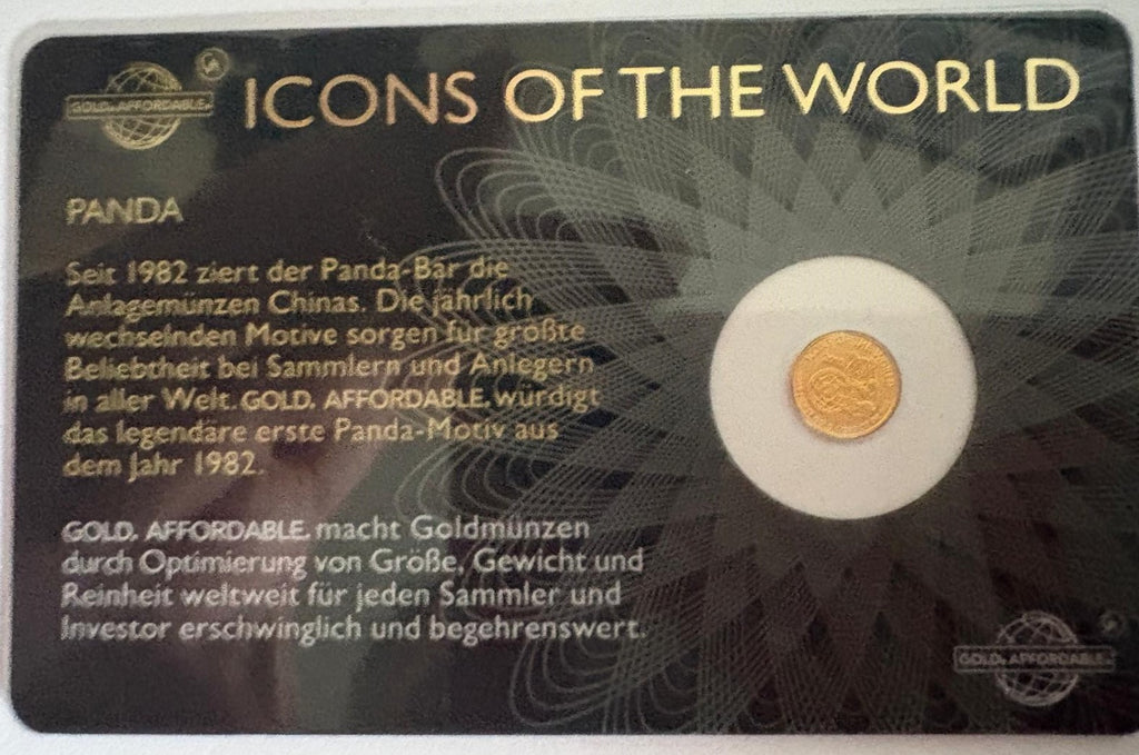 Icons of the world - Panda Gold Coin