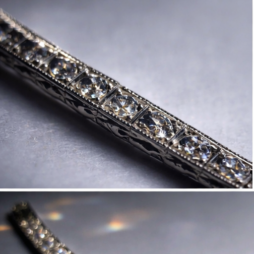 old mine cut diamond bracelet - 6.5 carats