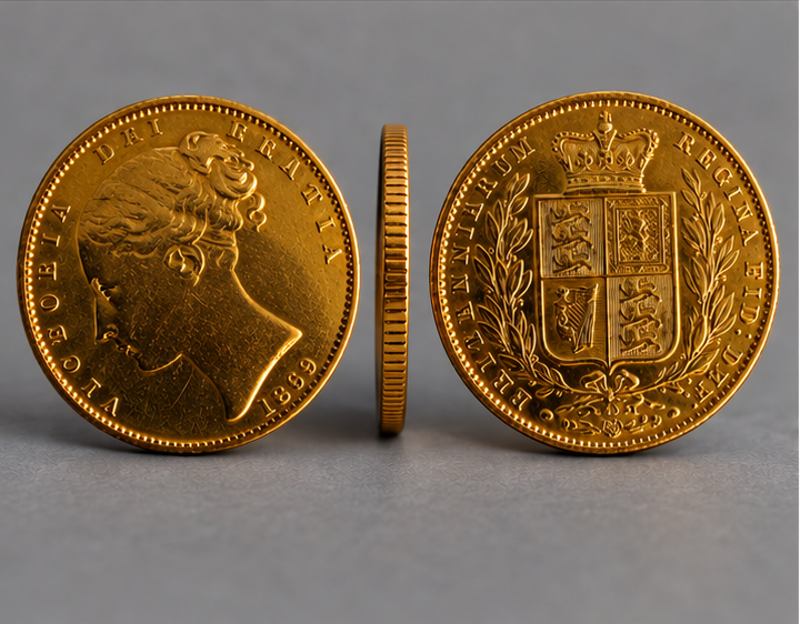 1869 Queen Victoria Gold Sovereign