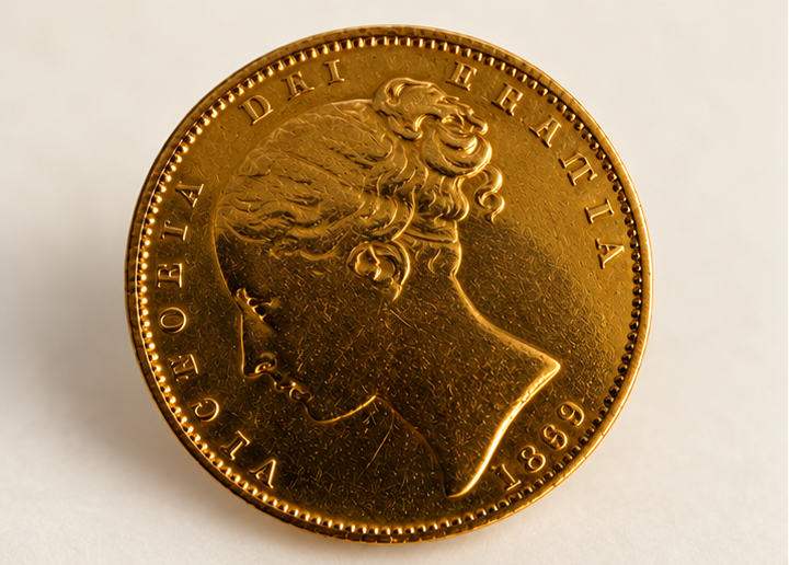 1869 Queen Victoria Gold Sovereign