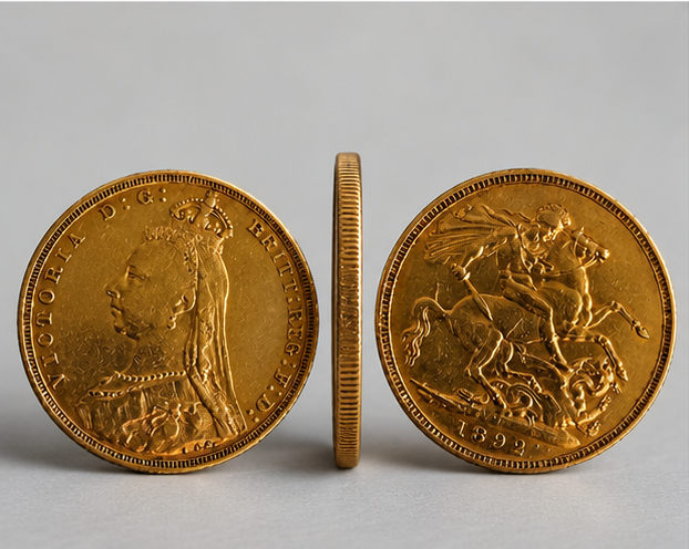 1892 Melbourne Queen Victoria Gold Sovereign