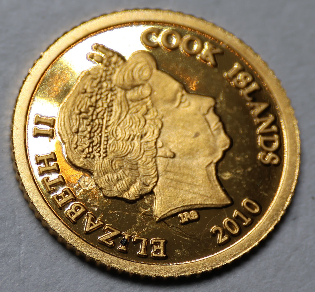 2010 - St George and the dragon 5 Dollar Gold Coin